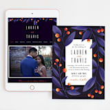 "Fire and Ice" - Wedding Website in Fire by Jessica Corliss - Match Your Stationery