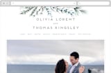 "Winterelle" - Wedding Website in Cornflower by Petra Kern - Desktop Design