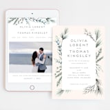 "Winterelle" - Wedding Website in Cornflower by Petra Kern - Match Your Stationery