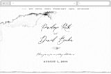 "Inky" - Wedding Website in Ink by Pink House Press - Desktop Design