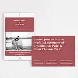 "headline" - Wedding Website in Rust by Melissa Egan of Pistols - Match Your Stationery