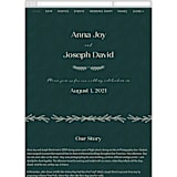 "Snippet" - Wedding Website in Pine by Sarah Brown - Guest Management