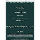 "Snippet" - Wedding Website in Pine by Sarah Brown - Mobile Layout