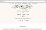 "Gentle Greens" - Wedding Website in Fern by Petra Kern - Desktop Design