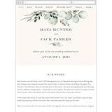 "Gentle Greens" - Wedding Website in Fern by Petra Kern - Guest Management