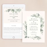 "Gentle Greens" - Wedding Website in Fern by Petra Kern - Match Your Stationery