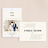 "Angled" - Wedding Website in Onyx by GeekInk Design - Match Your Stationery
