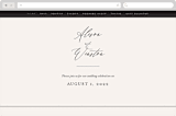 "Timeless" - Wedding Website in Taupe by Leah Bisch - Desktop Design