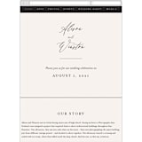 "Timeless" - Wedding Website in Taupe by Leah Bisch - Guest Management
