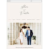 "Timeless" - Wedding Website in Taupe by Leah Bisch - Mobile Layout