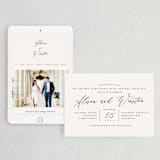 "Timeless" - Wedding Website in Taupe by Leah Bisch - Match Your Stationery