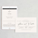 "Timeless" - Wedding Website in Taupe by Leah Bisch - Match Your Stationery