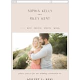 "Adora" - Wedding Website in Dawn by Leah Bisch - Mobile Layout