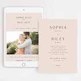"Adora" - Wedding Website in Dawn by Leah Bisch - Match Your Stationery