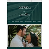 "Palm Layers" - Wedding Website in Palm Frond by Jill Means - Mobile Layout
