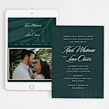 "Palm Layers" - Wedding Website in Palm Frond by Jill Means - Match Your Stationery