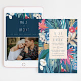 "Floral Burst" - Wedding Website in Ocean by Morgan Ramberg - Match Your Stationery