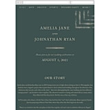"Simply Modern" - Wedding Website in Jade by Something Noir - Mobile Layout
