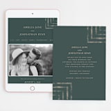 "Simply Modern" - Wedding Website in Jade by Something Noir - Match Your Stationery