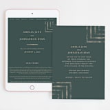 "Simply Modern" - Wedding Website in Jade by Something Noir - Match Your Stationery