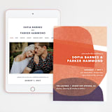 "tissue texture" - Wedding Website in Papaya by Carrie Moradi - Match Your Stationery