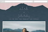 "ridge" - Wedding Website in Dusk by Krissy Bengtson - Desktop Design