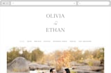 "In Love" - Wedding Website in Ink by Carolyn MacLaren - Desktop Design