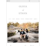 "In Love" - Wedding Website in Ink by Carolyn MacLaren - Mobile Layout