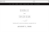 "Moderna" - Wedding Website in Cloud by Stacey Meacham - Desktop Design