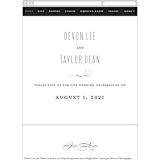 "Moderna" - Wedding Website in Cloud by Stacey Meacham - Mobile Layout