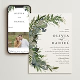 "Side Swept" - Wedding Website in Navy by Susan Moyal - Match Your Stationery