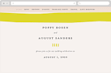 "Color Block" - Wedding Website in Blush by Morgan Kendall - Desktop Design