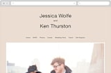 "Proposal" - Wedding Website in Buff by Jack Knoebber - Desktop Design