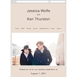 "Proposal" - Wedding Website in Buff by Jack Knoebber - Mobile Layout