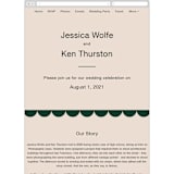 "Proposal" - Wedding Website in Buff by Jack Knoebber - Mobile Layout