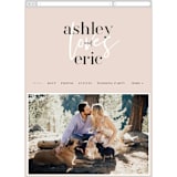 "Loved" - Wedding Website in Champagne by Angela Garrick - Mobile Layout