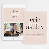 "Loved" - Wedding Website in Champagne by Angela Garrick - Match Your Stationery