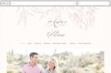 "Flora" - Wedding Website in Blush by Nicoletta Savod - Desktop Design