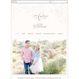 "Flora" - Wedding Website in Blush by Nicoletta Savod - Guest Management