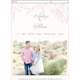 "Flora" - Wedding Website in Blush by Nicoletta Savod - Mobile Layout