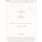 "Flora" - Wedding Website in Blush by Nicoletta Savod - Mobile Layout