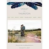 "Feathers" - Wedding Website in Stone by Morgan Kendall - Mobile Layout