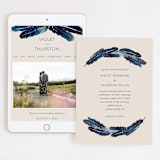 "Feathers" - Wedding Website in Stone by Morgan Kendall - Match Your Stationery