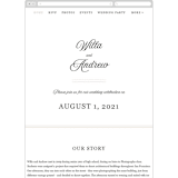 "Romance" - Wedding Website in Snowball by Anna Elder - Mobile Layout