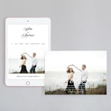 "Romance" - Wedding Website in Snowball by Anna Elder - Match Your Stationery