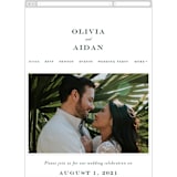 "Succulent Center" - Wedding Website in Cactus by Jessica Williams - Mobile Layout