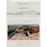 "Modern Mountain" - Wedding Website in Fog by Stephanie Biller - Guest Management