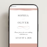 "First Love" - Wedding Website in Blush by Pixel and Hank - Mobile Layout