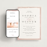"First Love" - Wedding Website in Blush by Pixel and Hank - Match Your Stationery