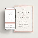 "First Love" - Wedding Website in Blush by Pixel and Hank - Match Your Stationery